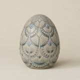 Handcrafted ceramic egg by Rookwood Pottery