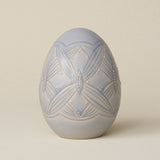 Handcrafted ceramic egg by Rookwood Pottery