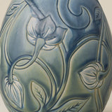 Close-up details of the ceramic handcrafted egg.