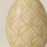 Close-up details of the ceramic handcrafted egg.