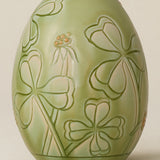 Close-up details of the ceramic handcrafted egg.