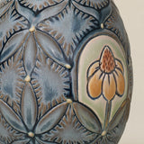 Close-up details of the ceramic handcrafted egg.