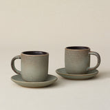 Hand-thrown espresso cup set by Rookwood Pottery