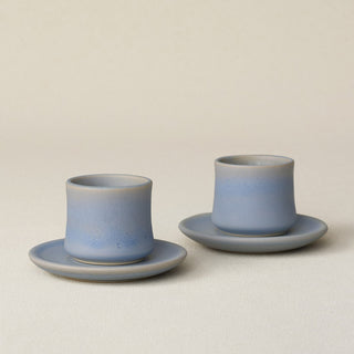 Hand-thrown espresso cup set by Rookwood Pottery