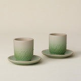 Hand-thrown espresso cup set by Rookwood Pottery