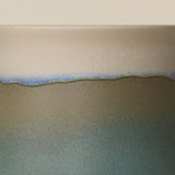 Close-up details of hand-thrown mug by Rookwood