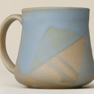 Close-up details of hand-thrown mug by Rookwood