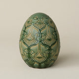 Handcrafted ceramic egg by Rookwood Pottery
