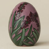 Close-up details of the ceramic handcrafted egg.