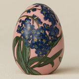 Close-up details of the ceramic handcrafted egg.