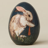 Close-up details of the ceramic handcrafted egg.