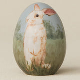 Close-up details of the ceramic handcrafted egg.