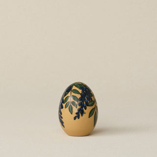 Handcrafted ceramic egg by Rookwood Pottery