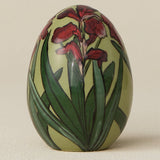 Close-up details of the ceramic handcrafted egg.