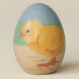 Close-up details of the ceramic handcrafted egg.