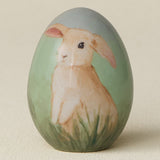 Close-up details of the ceramic handcrafted egg.