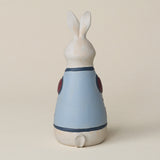 Back of the bunny with a delicate, hand-carved tail.