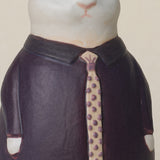 Close-up details of the one-of-a-kind bunny.