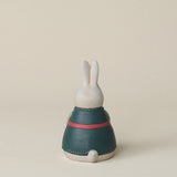 Back of the bunny with a delicate, hand-carved tail.