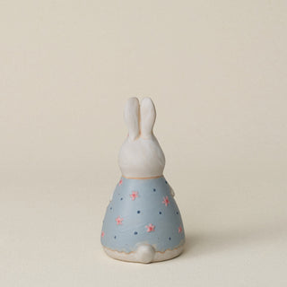 Back of the bunny with a delicate, hand-carved tail.