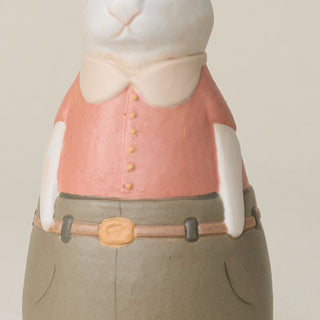 Close-up details of the one-of-a-kind bunny.