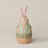 Hand-thrown and hand-glazed ceramic bunny by Rookwood Pottery