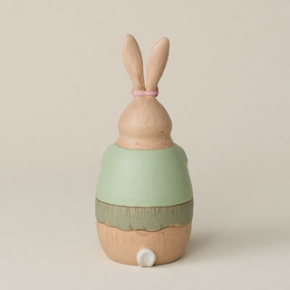 Back of the bunny with a delicate, hand-carved tail.
