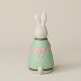 Back of the bunny with a delicate, hand-carved tail.
