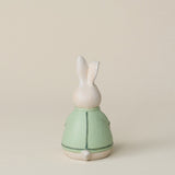 Back of the bunny with a delicate, hand-carved tail.