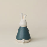 Back of the bunny with a delicate, hand-carved tail.