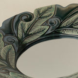 Close-up details of the one-of-a-kind mirror.