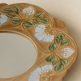 Close-up details of the one-of-a-kind mirror.