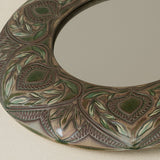 Close-up details of the one-of-a-kind mirror.
