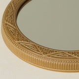 Close-up details of the one-of-a-kind mirror.