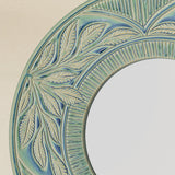 Close-up details of the one-of-a-kind mirror.