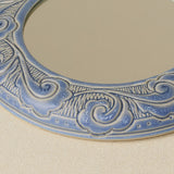 Close-up details of the one-of-a-kind mirror.