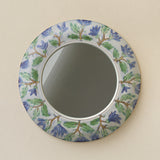 Hand-thrown and hand-glazed ceramic wall mirror by Rookwood Pottery