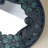 Close-up details of the one-of-a-kind mirror.
