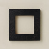 Rookwood 6x6 Craftsman tile frame in black ebony with visible wood grain and thick border design
