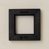 Backside of Rookwood 6x6 Craftsman tile frame in black ebony