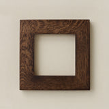 Rookwood 6x6 Craftsman tile frame in dark walnut with visible wood grain and thick border design