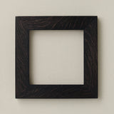 Rookwood 8x8 Craftsman tile frame in black ebony with visible wood grain and thick border design
