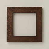 Rookwood 8x8 Craftsman tile frame in dark walnut with visible wood grain and thick border design