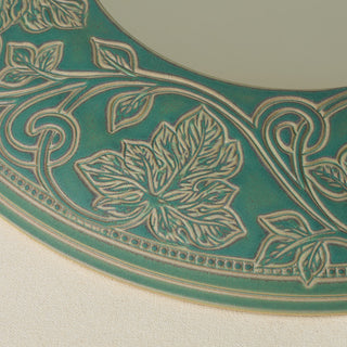 Close-up details of the one-of-a-kind mirror.