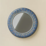 Hand-thrown and hand-glazed ceramic wall mirror by Rookwood Pottery