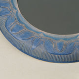Close-up details of the one-of-a-kind mirror.