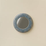 Hand-thrown and hand-glazed ceramic wall mirror by Rookwood Pottery