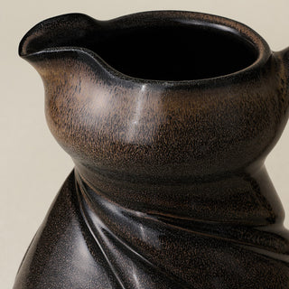 Close-up details of the one-of-a-kind pitcher.