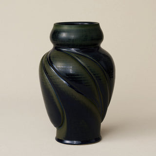 Hand-thrown and hand-glazed ceramic vase by Rookwood Pottery