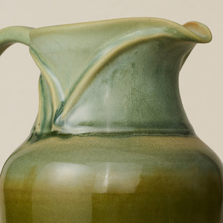 Close-up details of the one-of-a-kind pitcher.